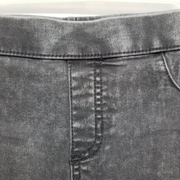 No Boundaries leggings Medium 7/9 acid wash elastic pull on waist jean style - Picture 10 of 15